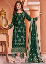 Rayon Green Festival Wear Digital Printed Readymade Kurti With Pant And Dupatta